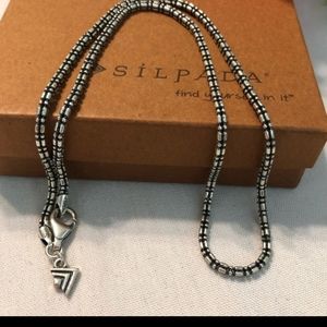 Silpada RARE Sterling Silver Chain Necklace with Silpada box N2078